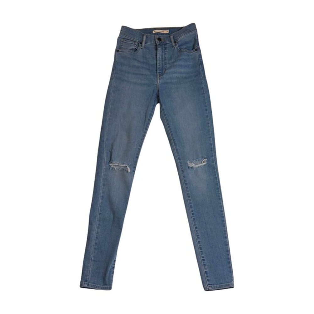 Levi’s Mile High Super Skinny Distressed Jeans 👖 Light Wash Denim Size 26